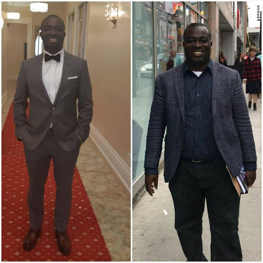 Emmanuel Akrong weight loss journey